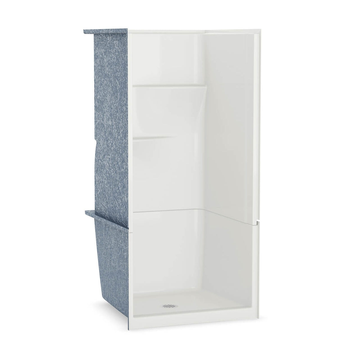 Maax Gallery SH-3636 AcrylX Alcove Center Drain Two-Piece Shower in White - image 3