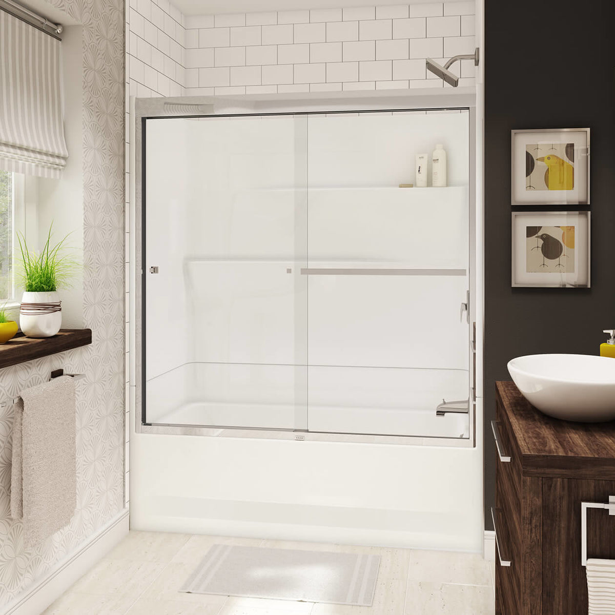 Maax Gallery TS-6030 AcrylX Alcove Two-Piece Tub Shower in White - image 5