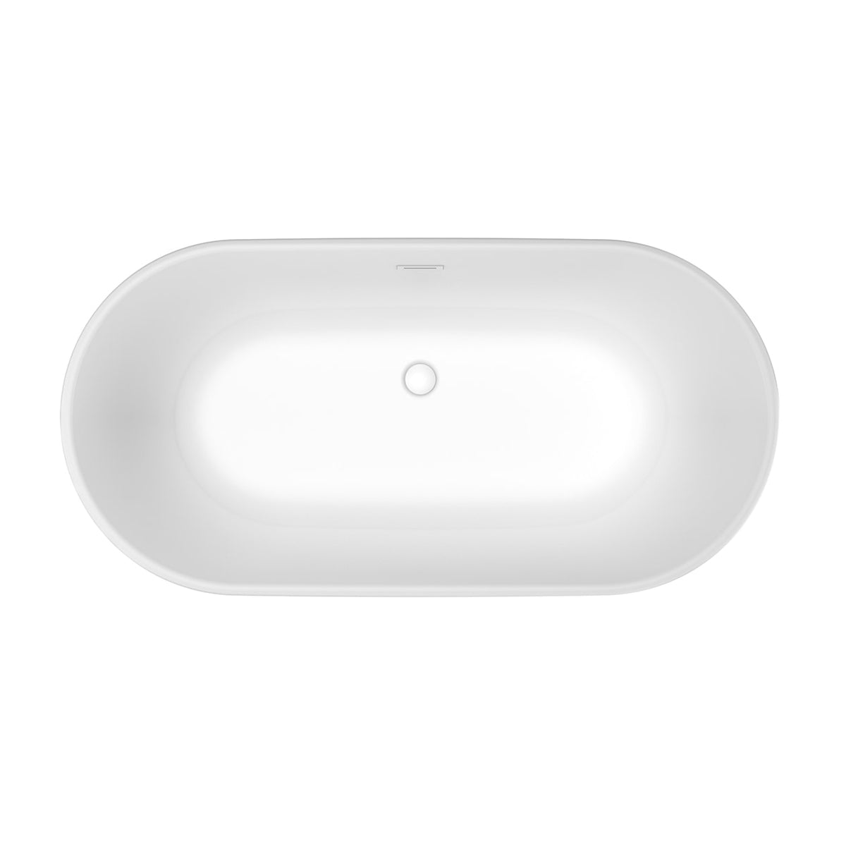 Maax Griffin 5829 AcrylX Freestanding Center Drain Bathtub in White with White Skirt - image 4