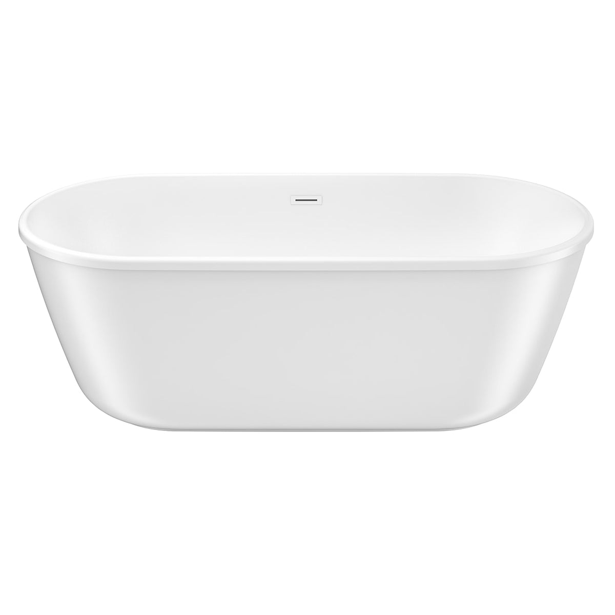 Maax Griffin 6429 AcrylX Freestanding Center Drain Bathtub in White with White Skirt - image 3