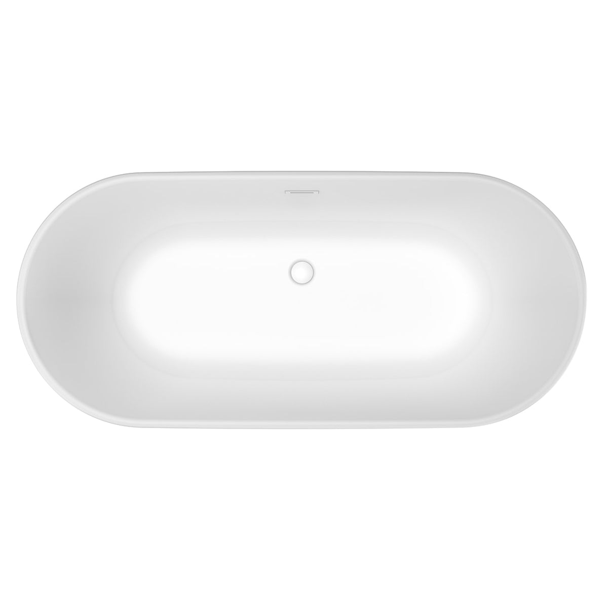 Maax Griffin 6429 AcrylX Freestanding Center Drain Bathtub in White with White Skirt - image 4