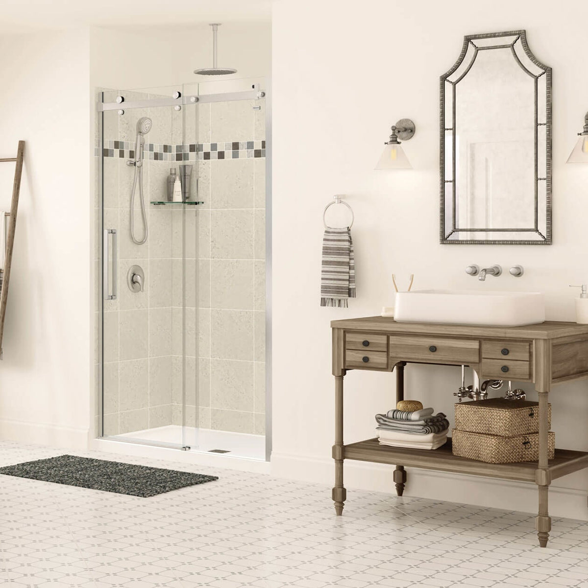 Maax Halo 44 ½-47 x 78 ¾ in 8mm Sliding Shower Door for Alcove Installation - image 10