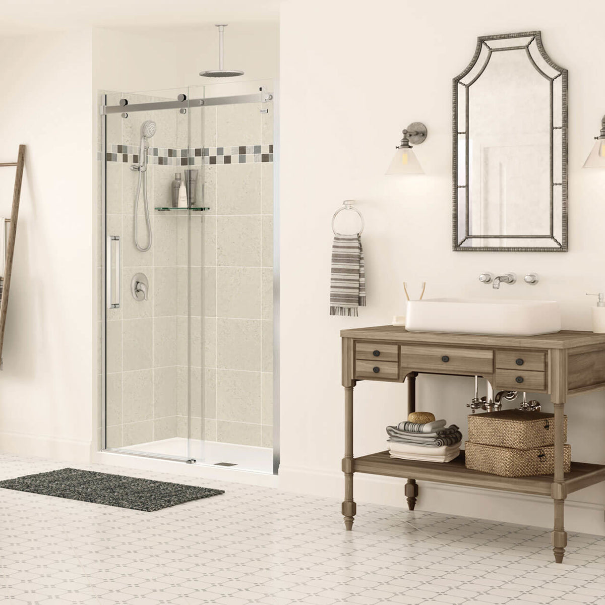 Maax Halo 44 ½-47 x 78 ¾ in 8mm Sliding Shower Door for Alcove Installation - image 4