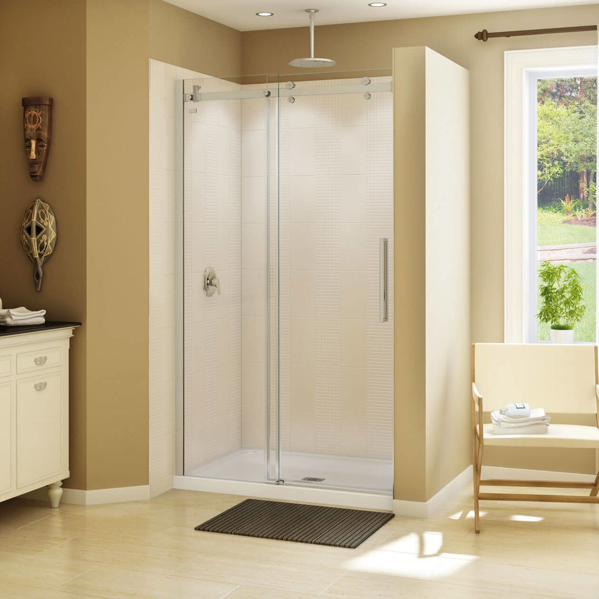 Maax Halo 44 ½-47 x 78 ¾ in 8mm Sliding Shower Door for Alcove Installation - image 9