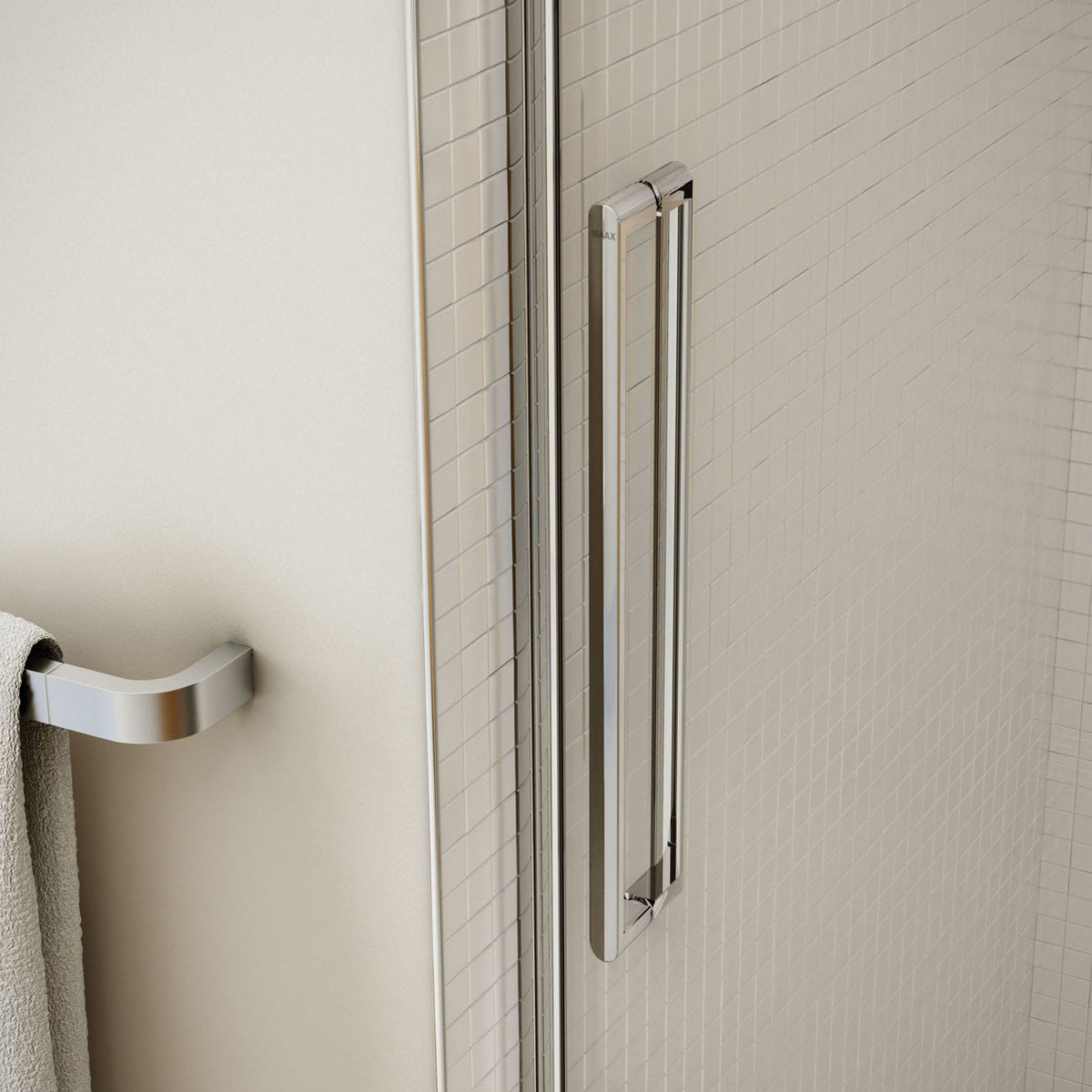 Maax Halo 56 ½-59 x 59 in 8 mm Sliding Tub Door for Alcove Installation - image 4