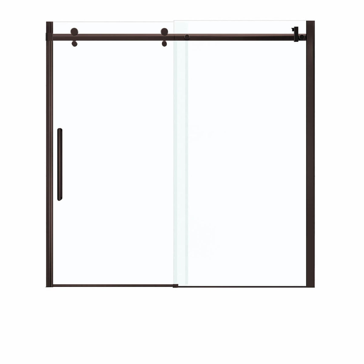 Maax Halo 56 ½-59 x 59 in 8 mm Sliding Tub Door for Alcove Installation - image 7