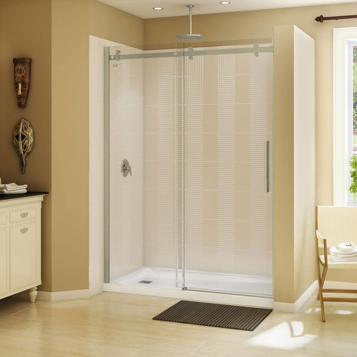Maax Halo 56 ½-59 x 78 ¾ in 8mm Sliding Shower Door for Alcove Installation - image 10