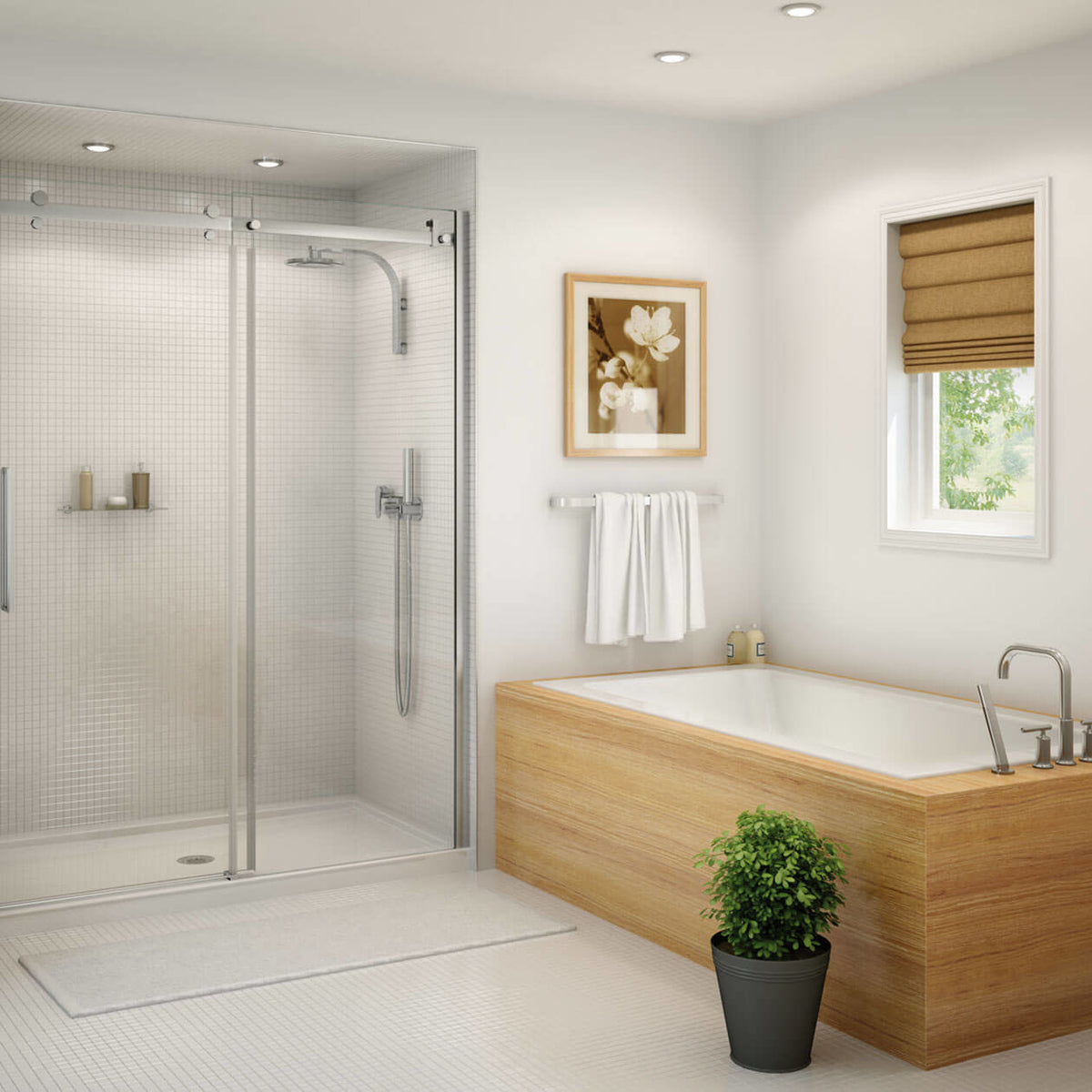 Maax Halo 56 ½-59 x 78 ¾ in 8mm Sliding Shower Door for Alcove Installation - image 13
