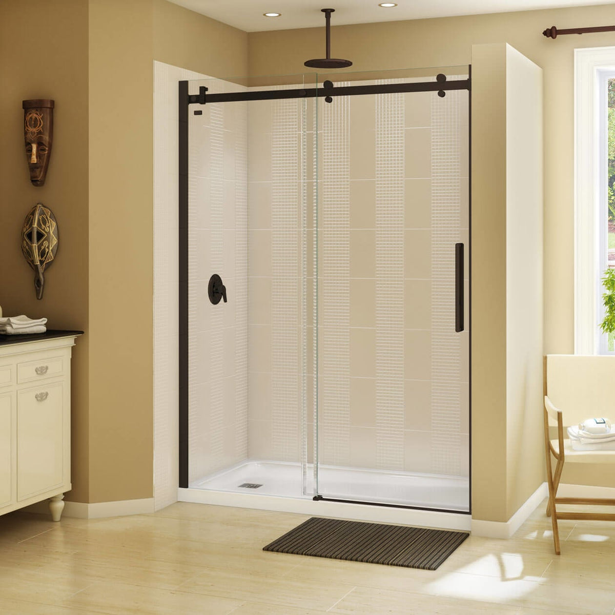 Maax Halo 56 ½-59 x 78 ¾ in 8mm Sliding Shower Door for Alcove Installation - image 6