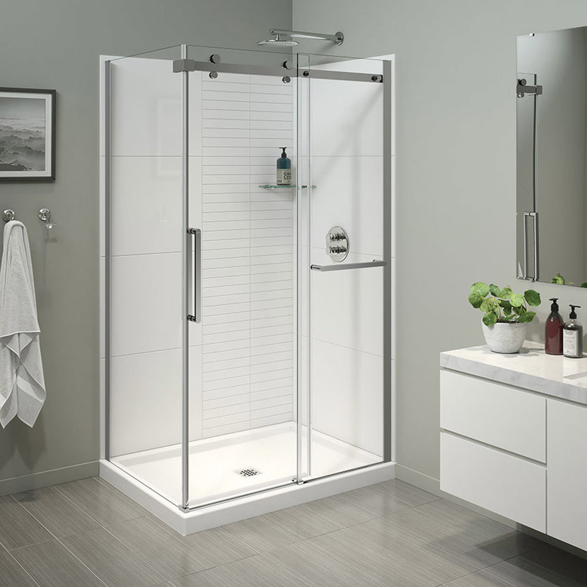 Maax Halo Pro 44 ½-47 x 78 ¾ in 8 mm Sliding Shower Door - image 5