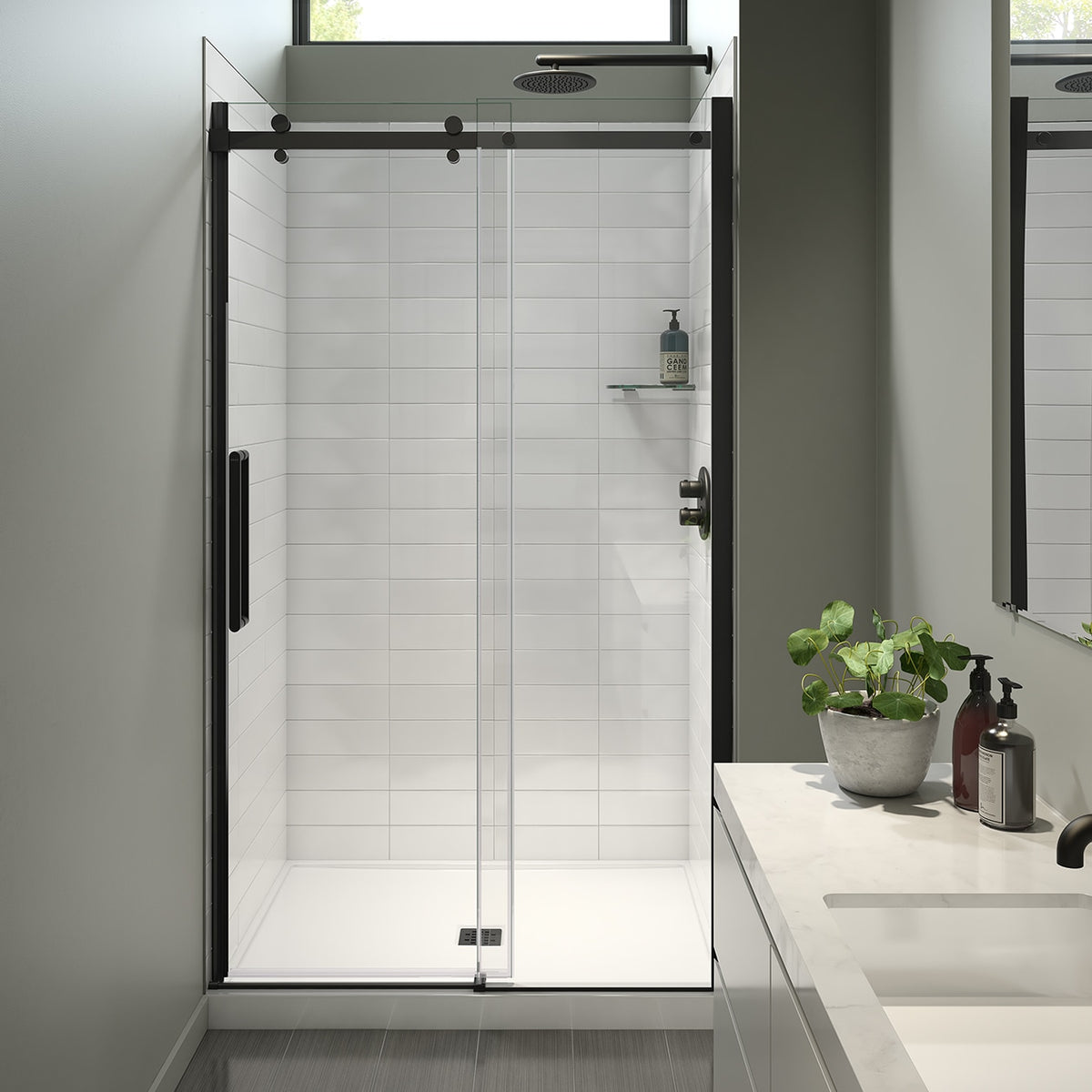 Maax Halo Pro 44 ½-47 x 78 ¾ in 8mm Sliding Shower Door for Alcove Installation - image 6
