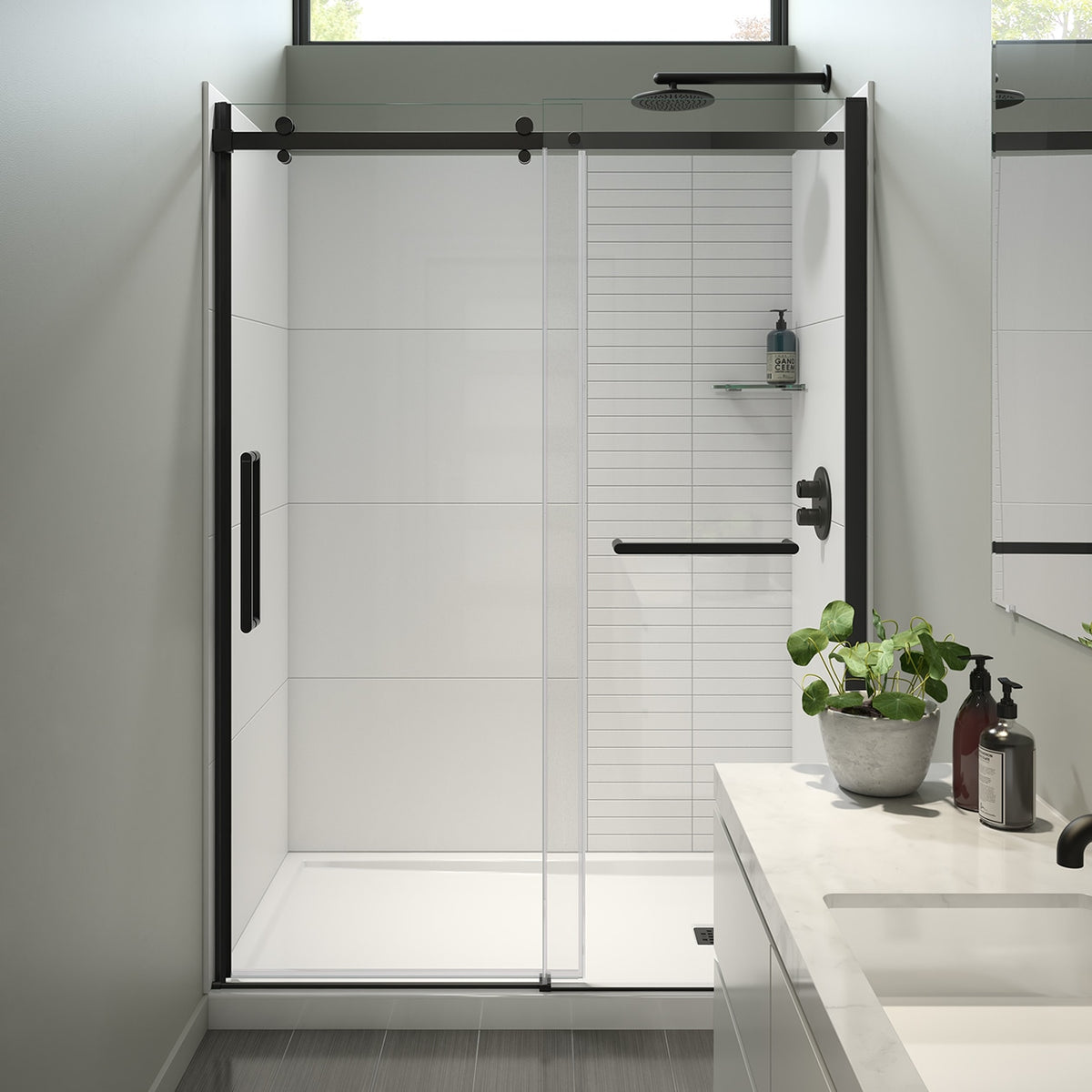 Maax Halo Pro 56 ½-59 x 78 ¾ in 8 mm Sliding Shower Door - image 6