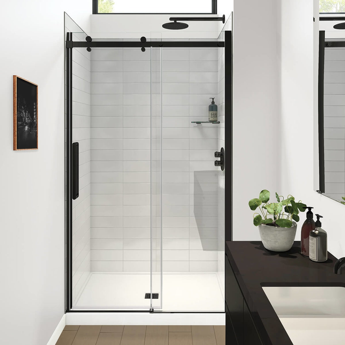 Maax Halo Pro GS 44 ½-47 x 78 ¾ in 8mm Sliding Shower Door for Alcove Installation - image 6