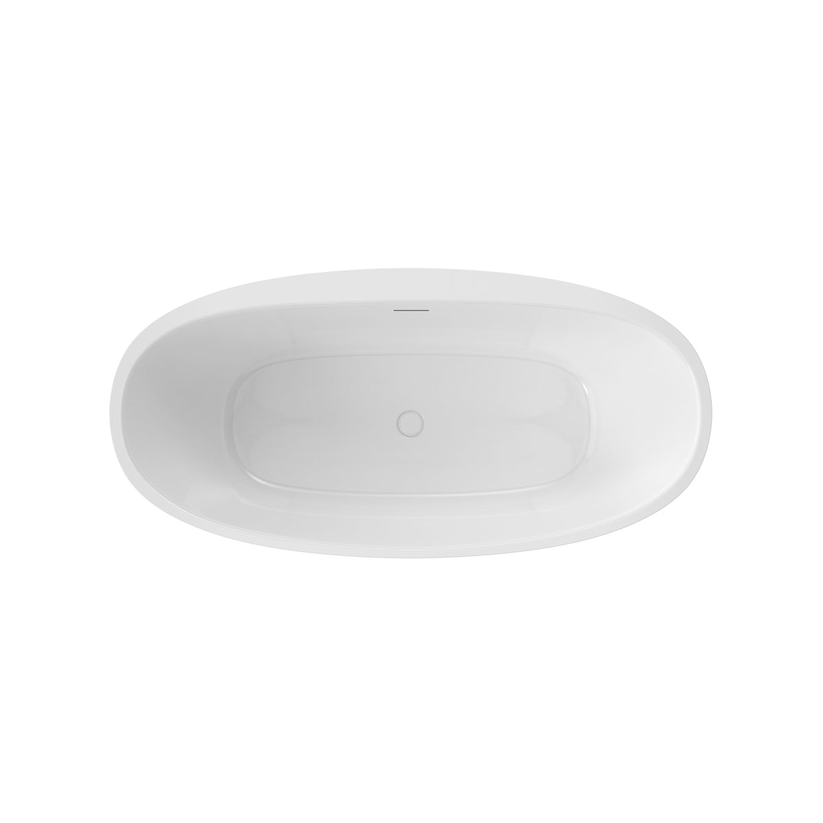 Maax Hatto 6732 Acrylic Freestanding Center Drain Bathtub in White - image 5