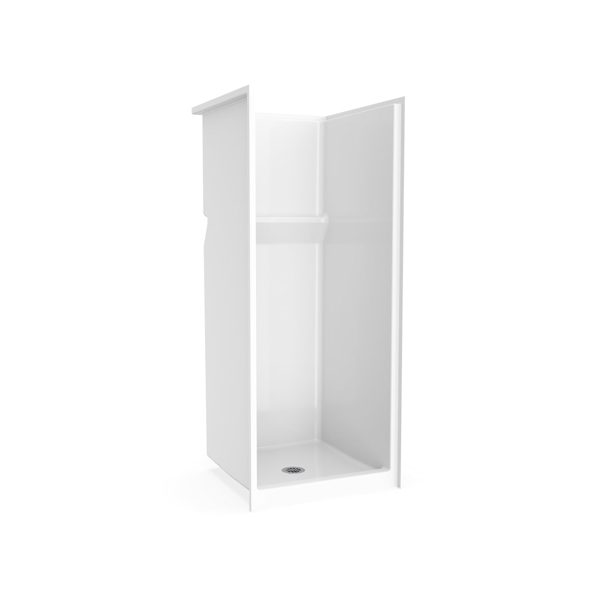 Maax Icon SH3232 AcrylX Alcove Center Drain One-Piece Shower in White - image 4
