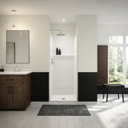 Maax Icon SH3232X AFR AcrylX Alcove Center Drain One-Piece Shower in White