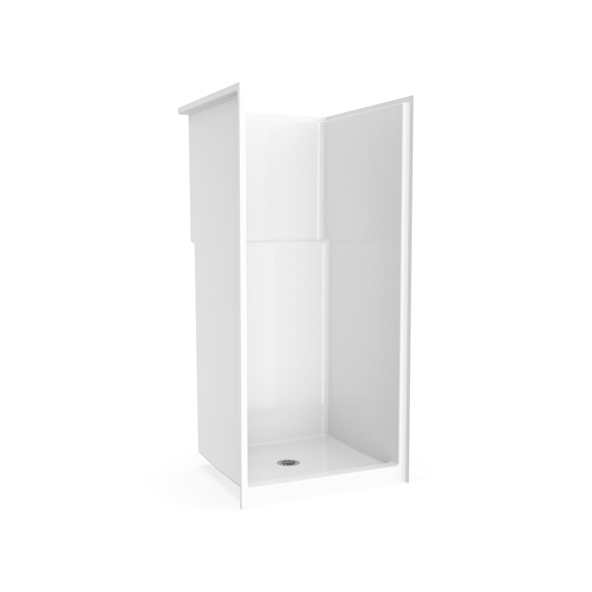 Maax Icon SH3636 Acrylx Alcove Center Drain One-Piece Shower in White - image 5