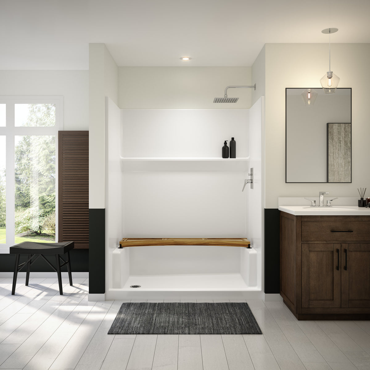 Maax Icon SH6030 Acrylx Alcove One-Piece Shower in White - image 5