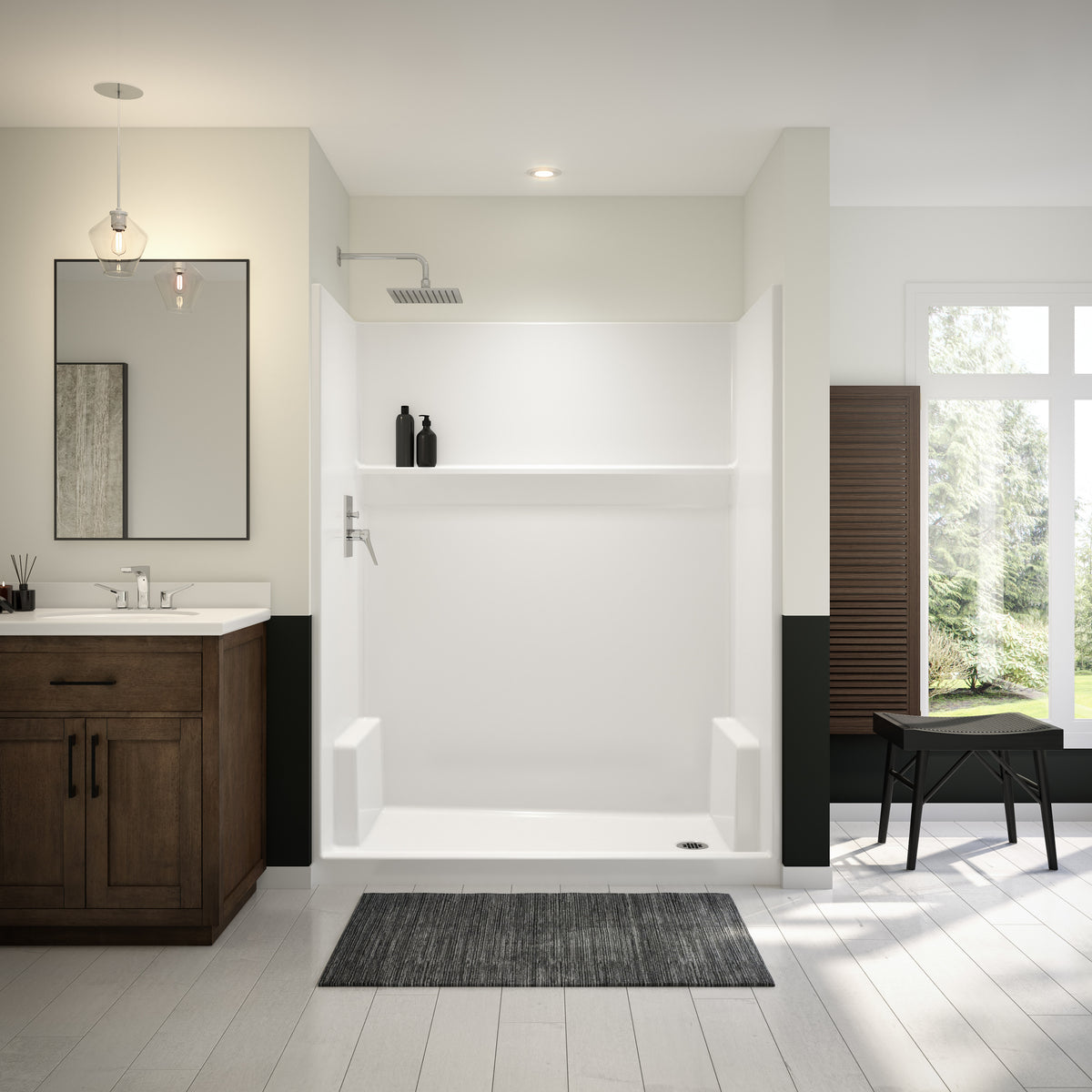 Maax Icon SH6030 Acrylx Alcove One-Piece Shower in White - image 6