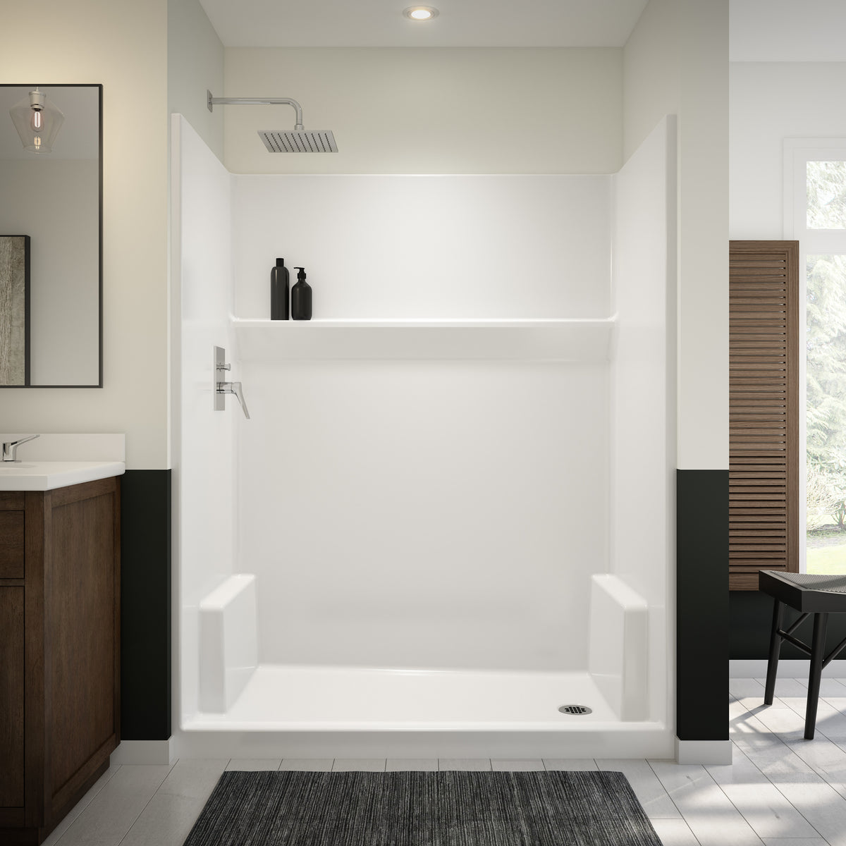 Maax Icon SH6030 Acrylx Alcove One-Piece Shower in White - image 8