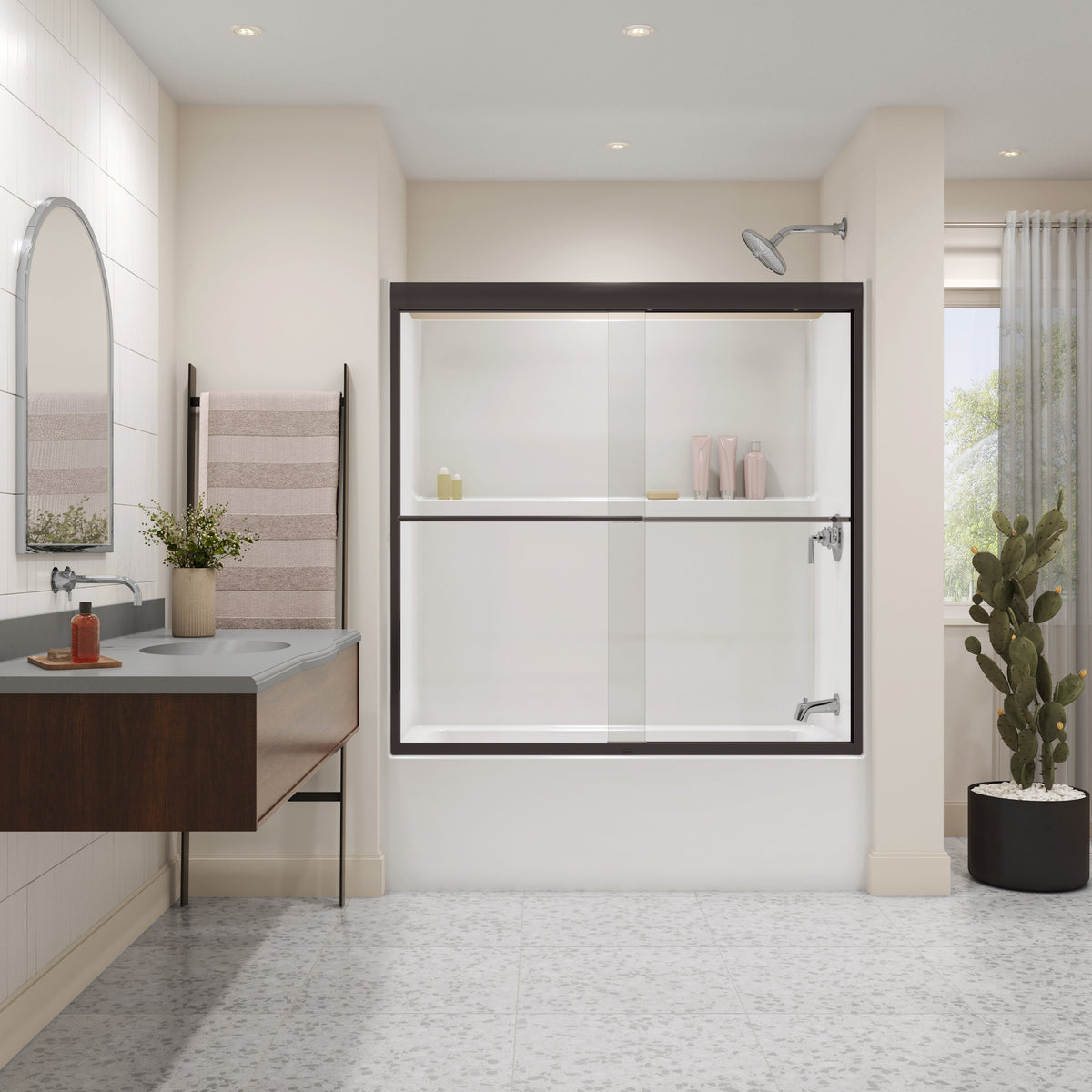 Maax Icon TS6030 AcrylX Alcove One-Piece Tub Shower in White - image 10