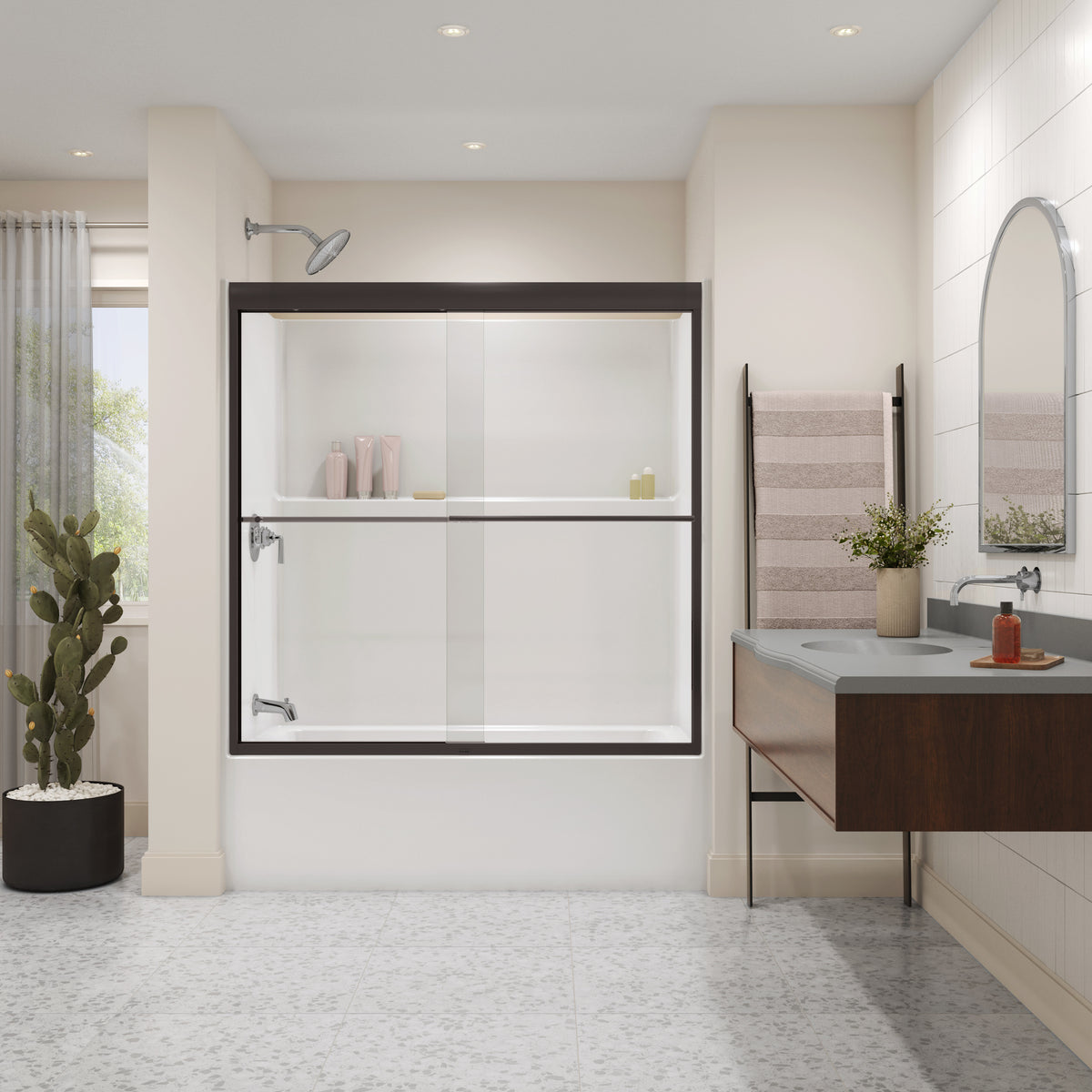 Maax Icon TS6030 AcrylX Alcove One-Piece Tub Shower in White - image 5