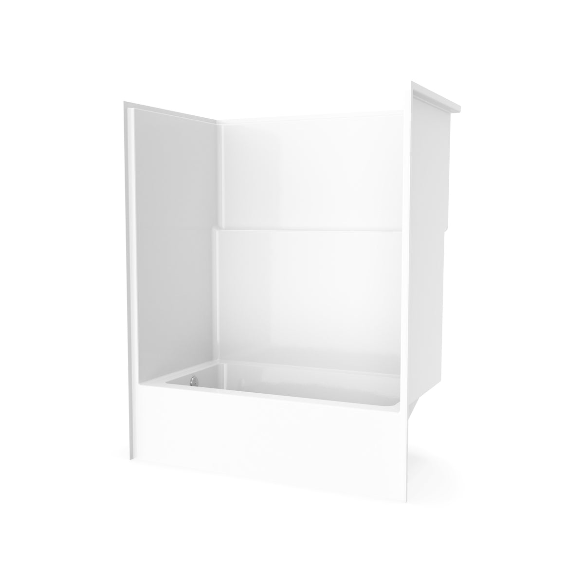 Maax Icon TS6036X AFR Acrylx Alcove One-Piece Tub Shower in White - image 4