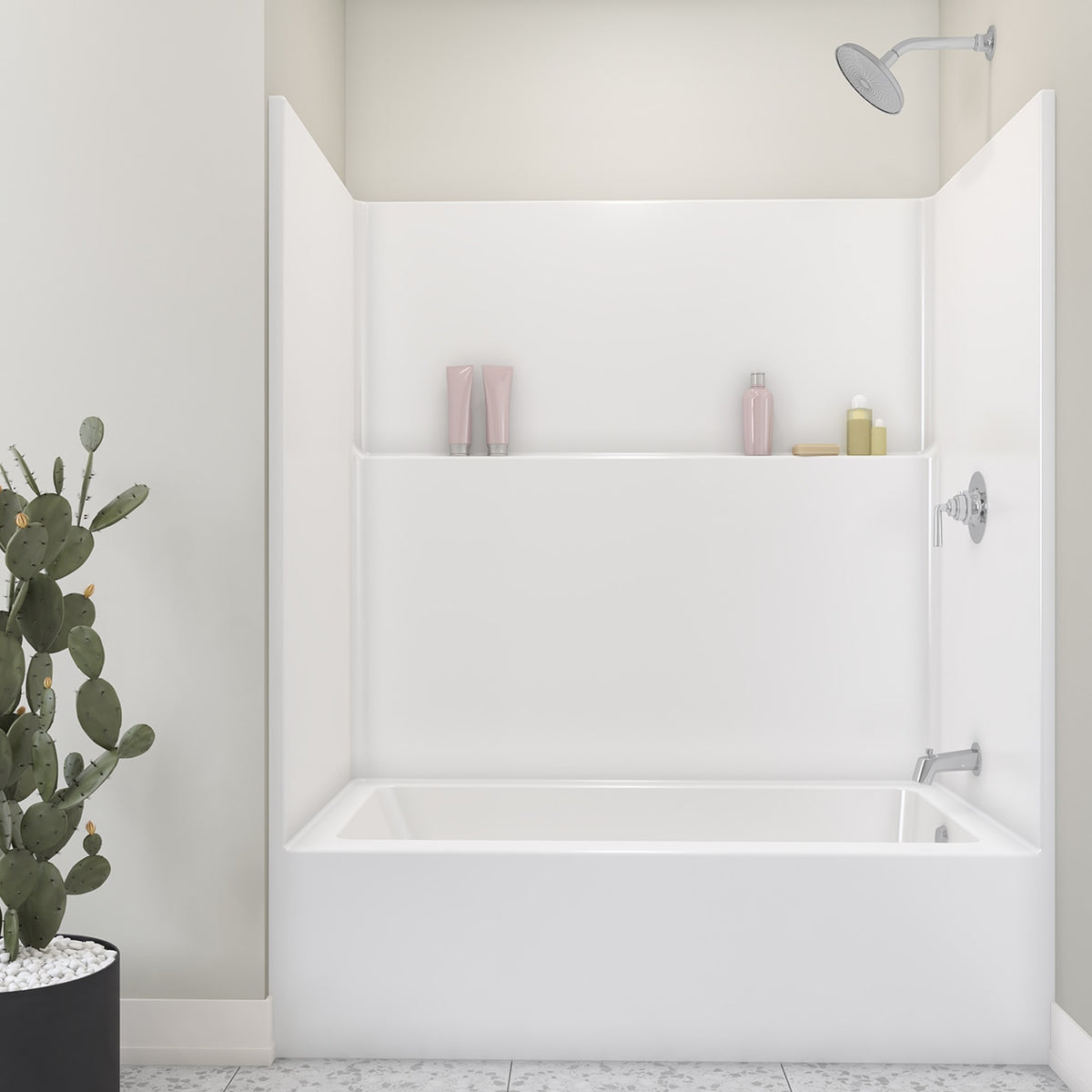 Maax Icon TS6036X AFR Acrylx Alcove One-Piece Tub Shower in White - image 8