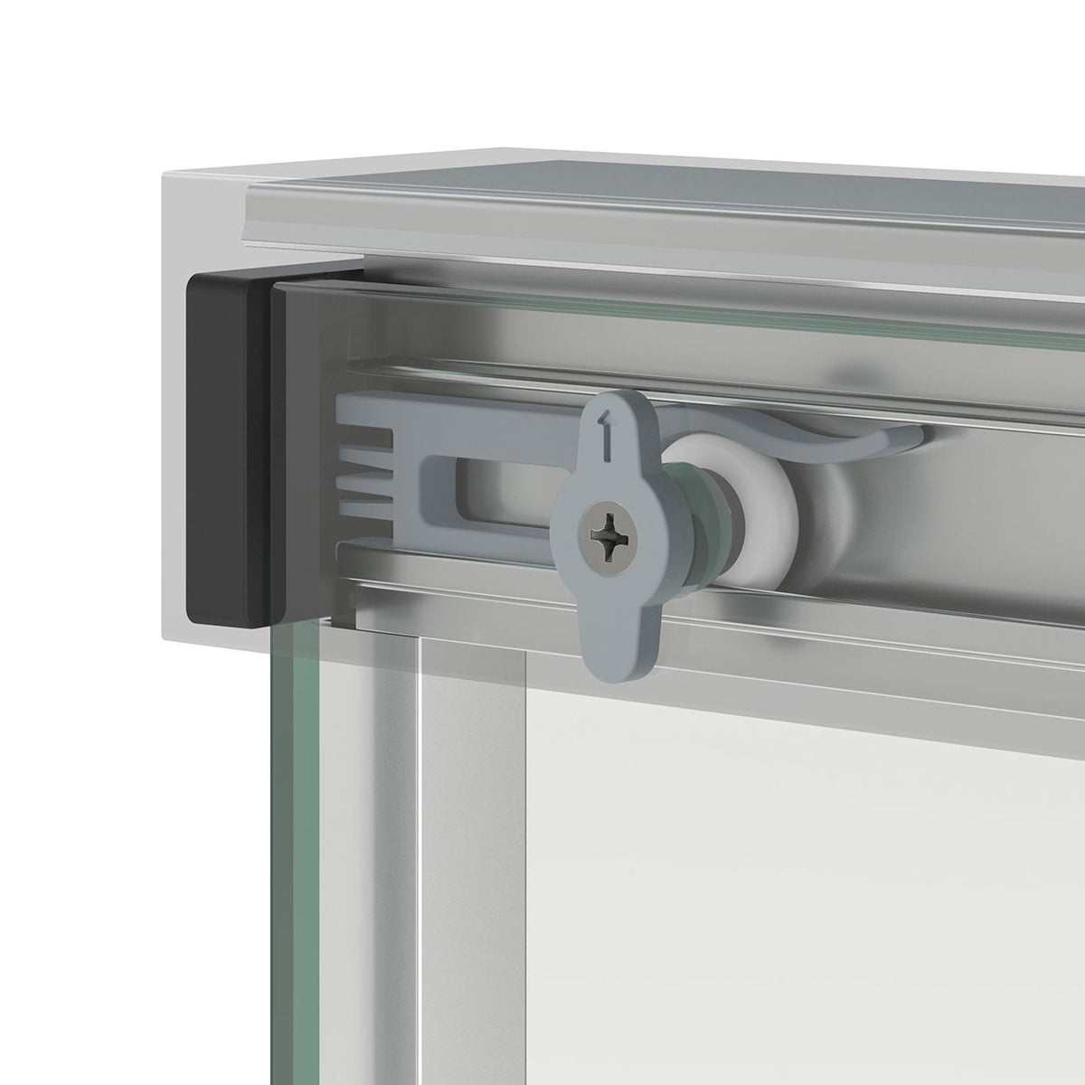 Maax Incognito 57 56-59 x 56 3/4 in 8mm Bypass Tub Door for Alcove Installation - image 5