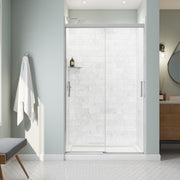 Maax Incognito 76 44-47 x 76 in 8mm Bypass Shower Door for Alcove Installation
