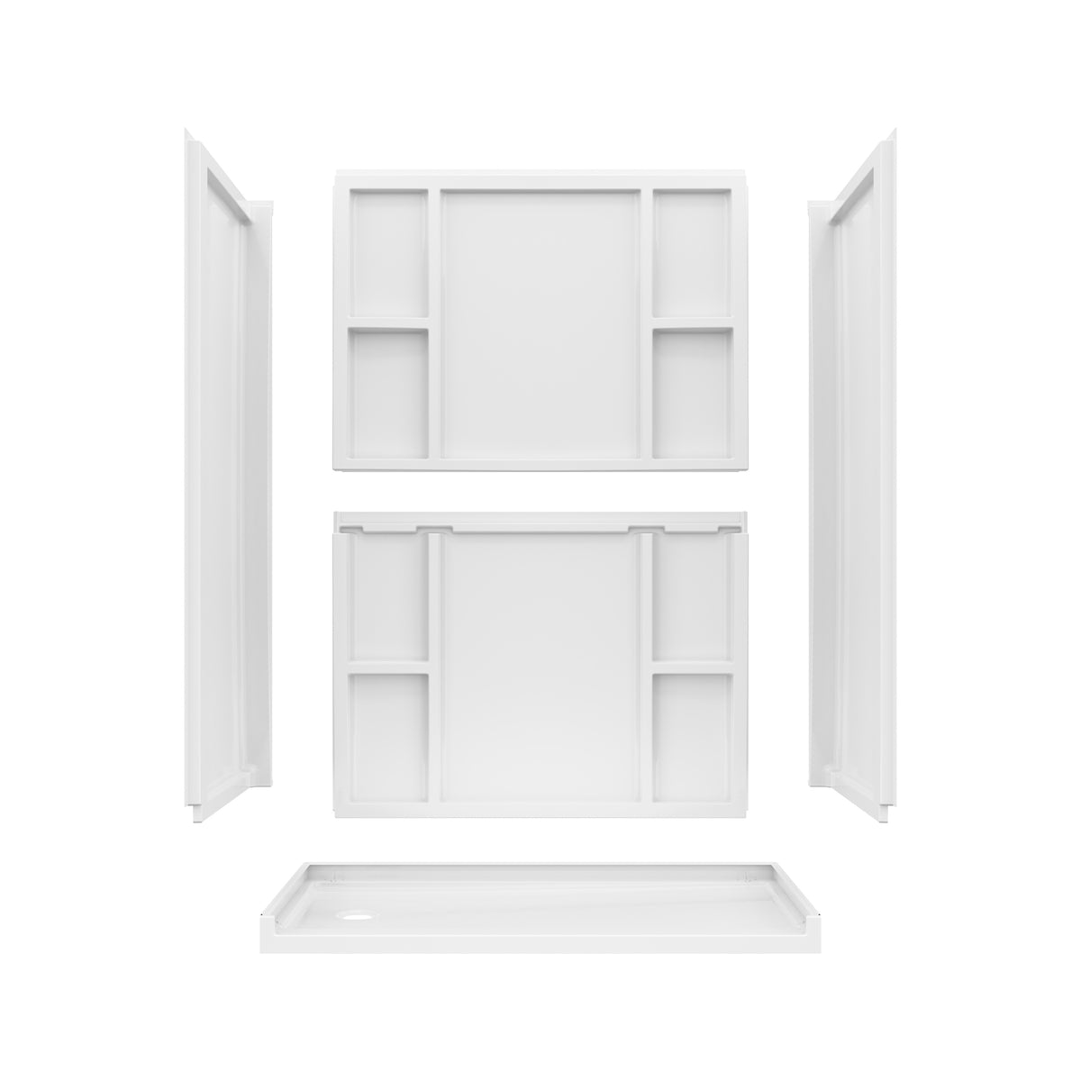 Maax Interflo 6030 Acrylic Alcove Five-piece Shower in White - image 4