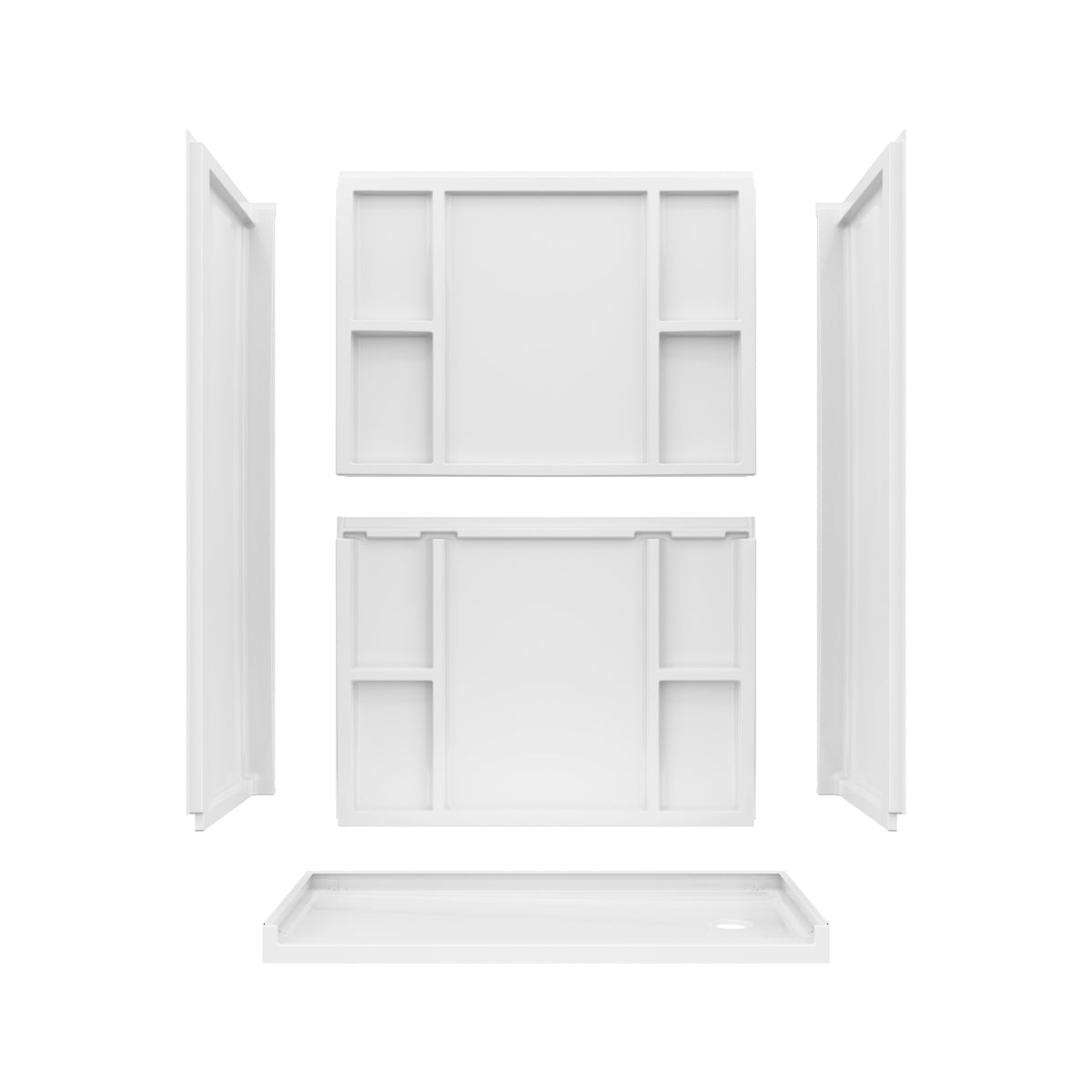 Maax Interflo 6030 Acrylic Alcove Five-piece Shower in White - image 9