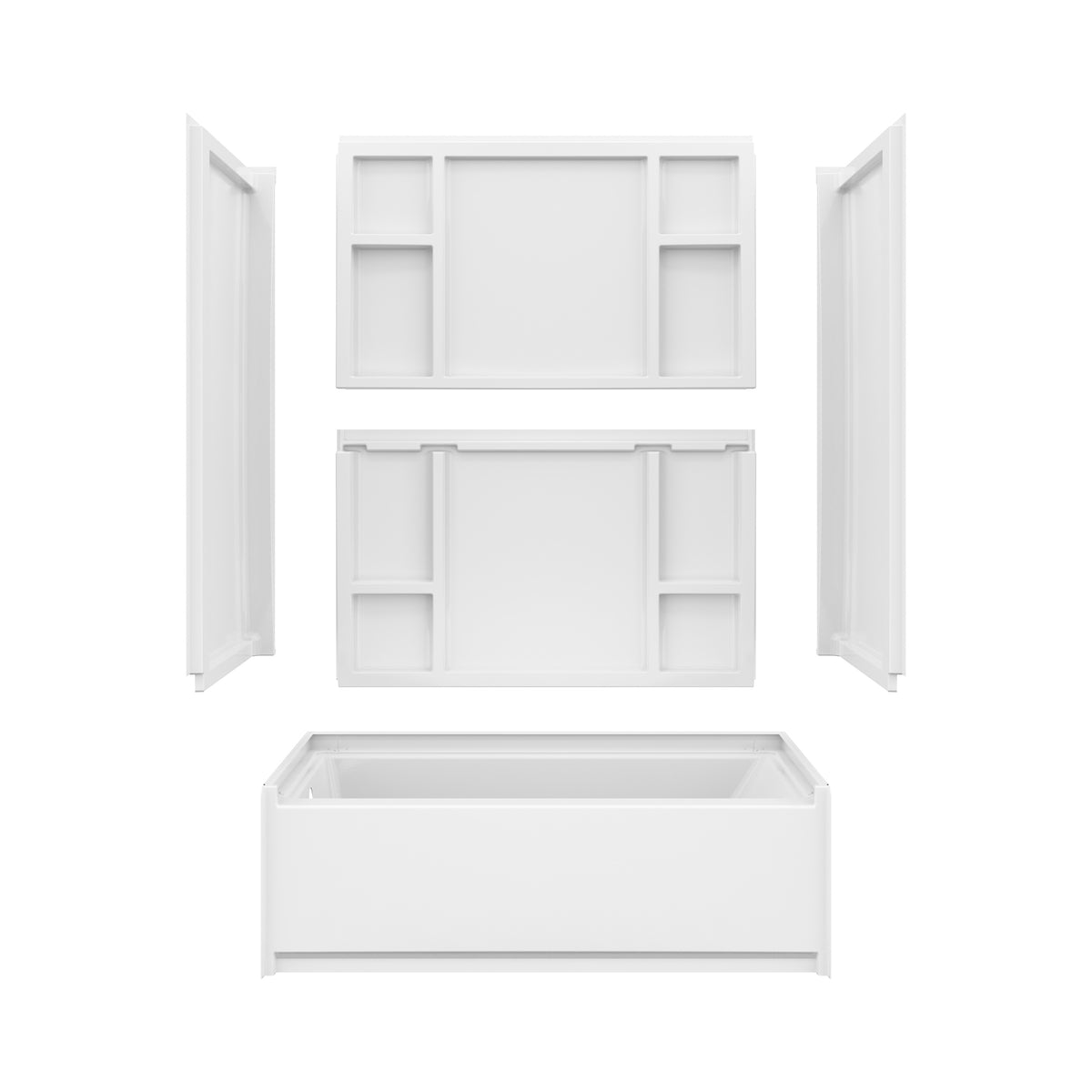 Maax Interflo 6030 Acrylic Alcove Five-piece Tub Shower in White - image 4