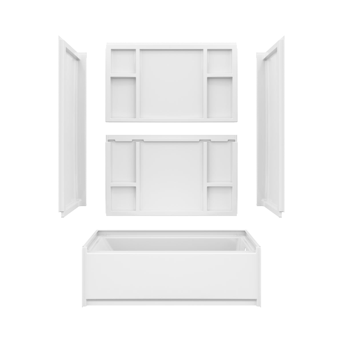 Maax Interflo 6030 Acrylic Alcove Five-piece Tub Shower in White - image 9