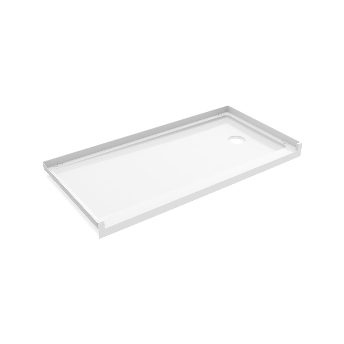 Maax Interflo 6030 Acrylic Alcove Shower Base in White - image 8