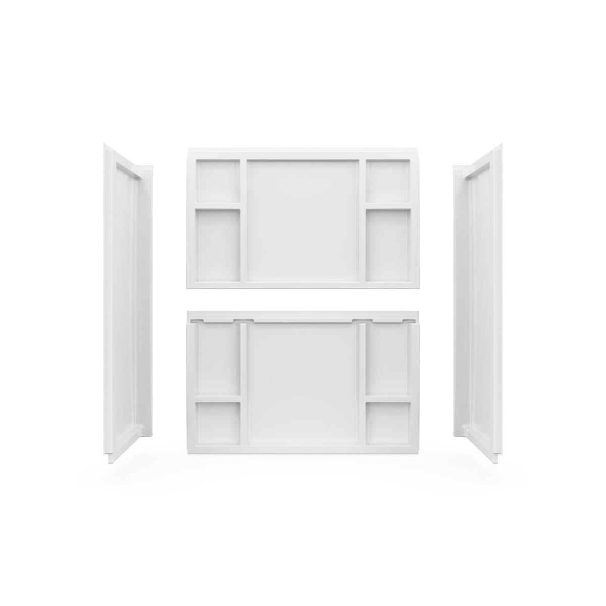 Maax Interflo 6030 Direct-to-stud 4-piece Alcove Tub Wall Kit in White - image 3