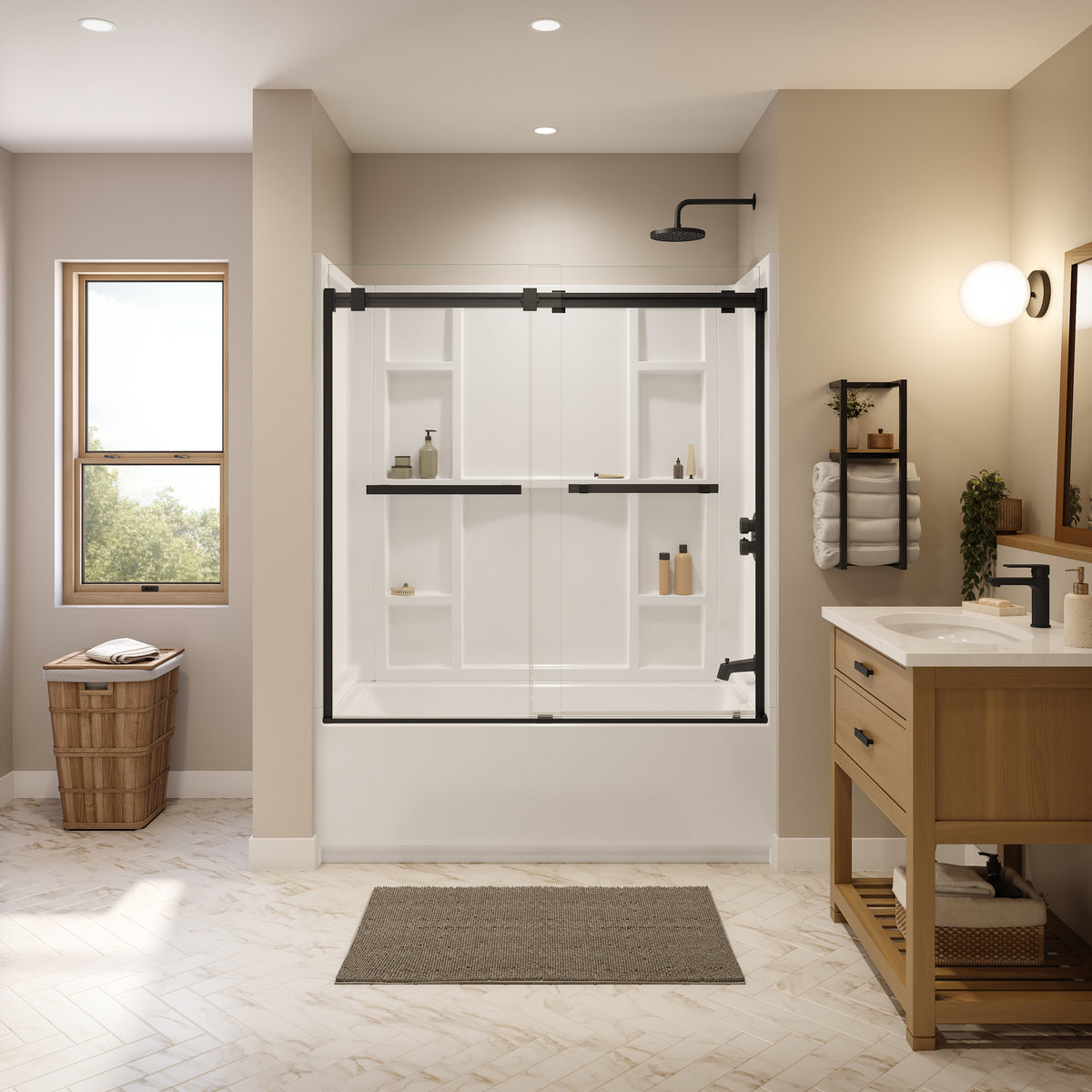 Maax Interflo 6030 IFS Acrylic Alcove Bathtub in White - image 10