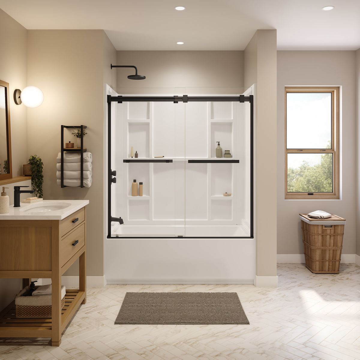 Maax Interflo 6030 IFS Acrylic Alcove Bathtub in White - image 5
