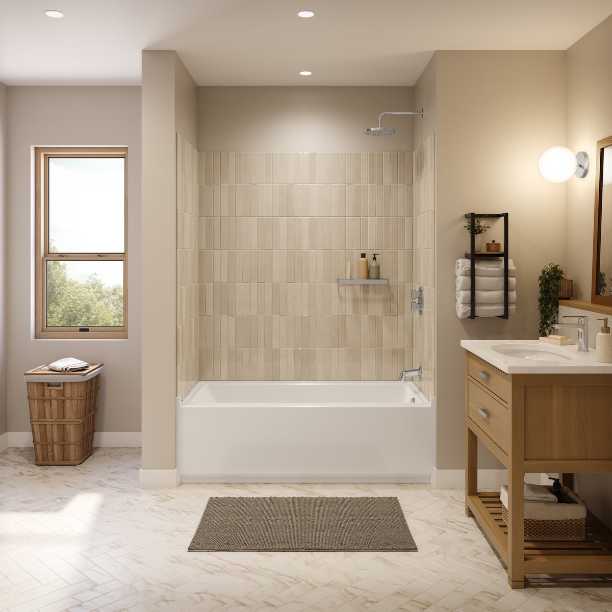 Maax Interflo 6030 IFS Acrylic Alcove Bathtub in White - image 6