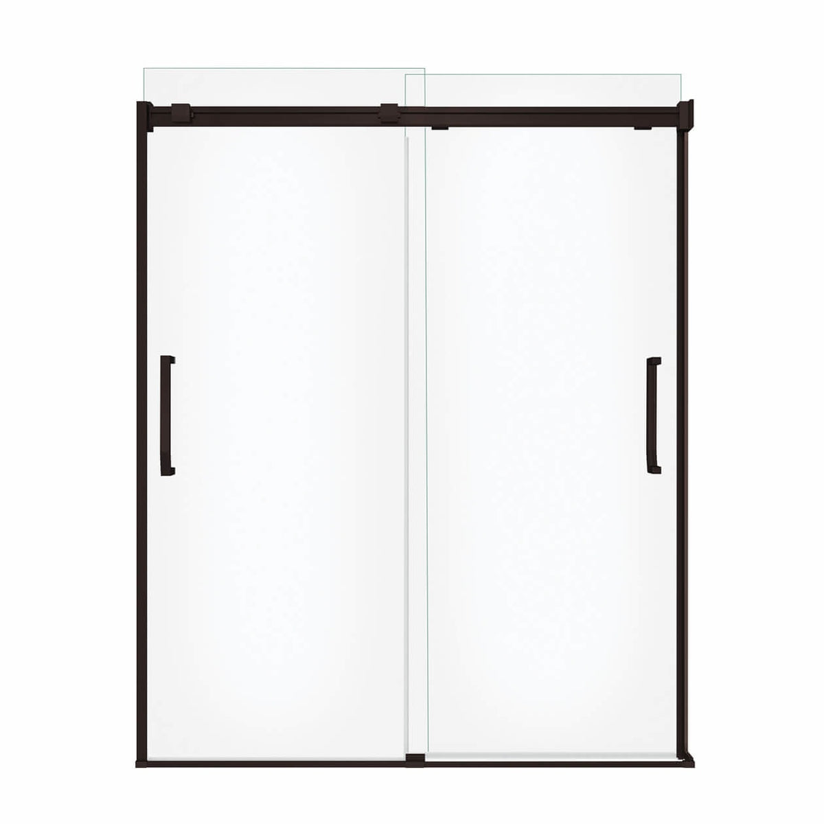 Maax Inverto 56-59 x 70 ½-74 in 8mm Bypass Shower Door for Alcove Installation - image 4