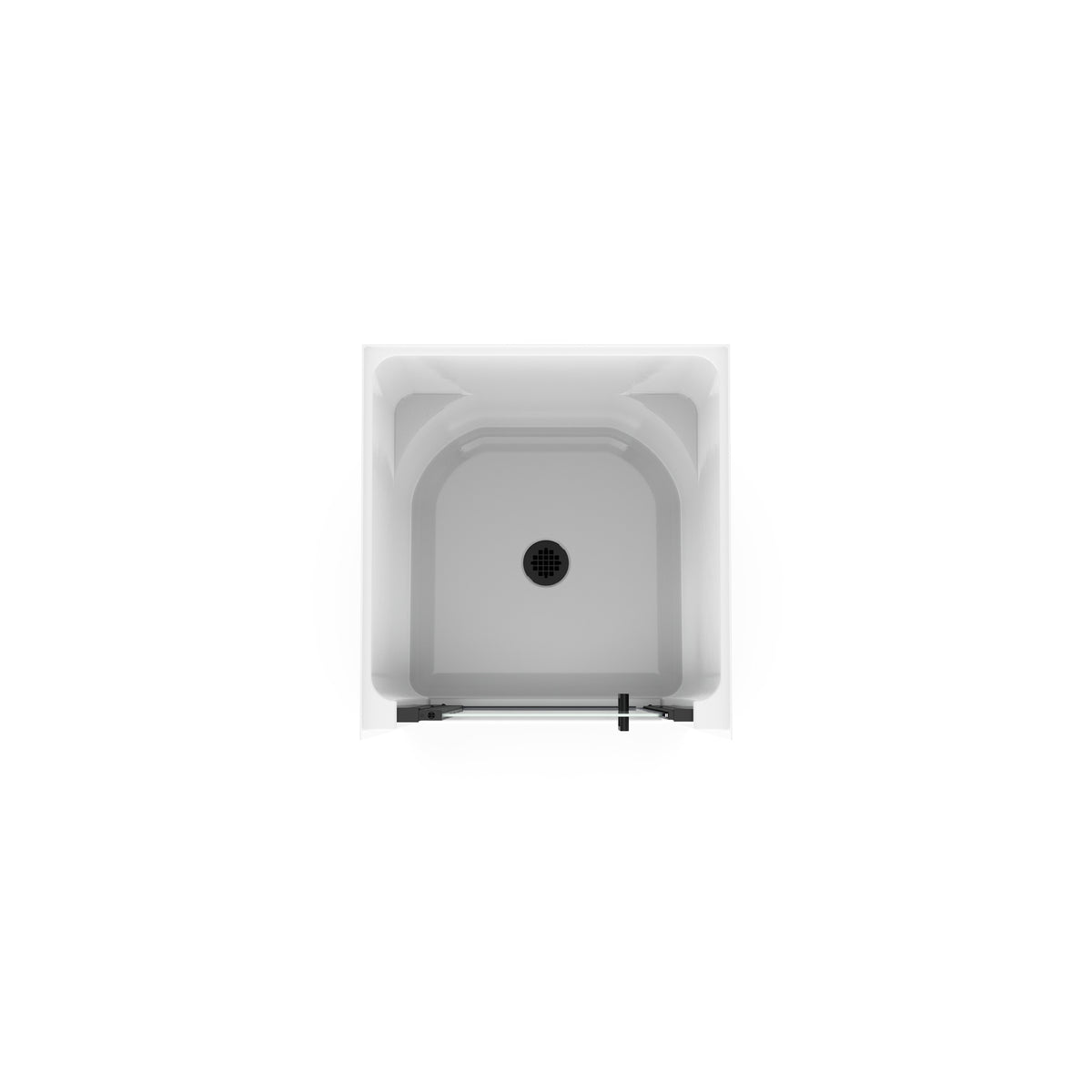 Maax Jasmin Sleek DI 30 x 32 AcrylX Alcove Center Drain One-Piece Shower in White with Clear Shower Door - image 14