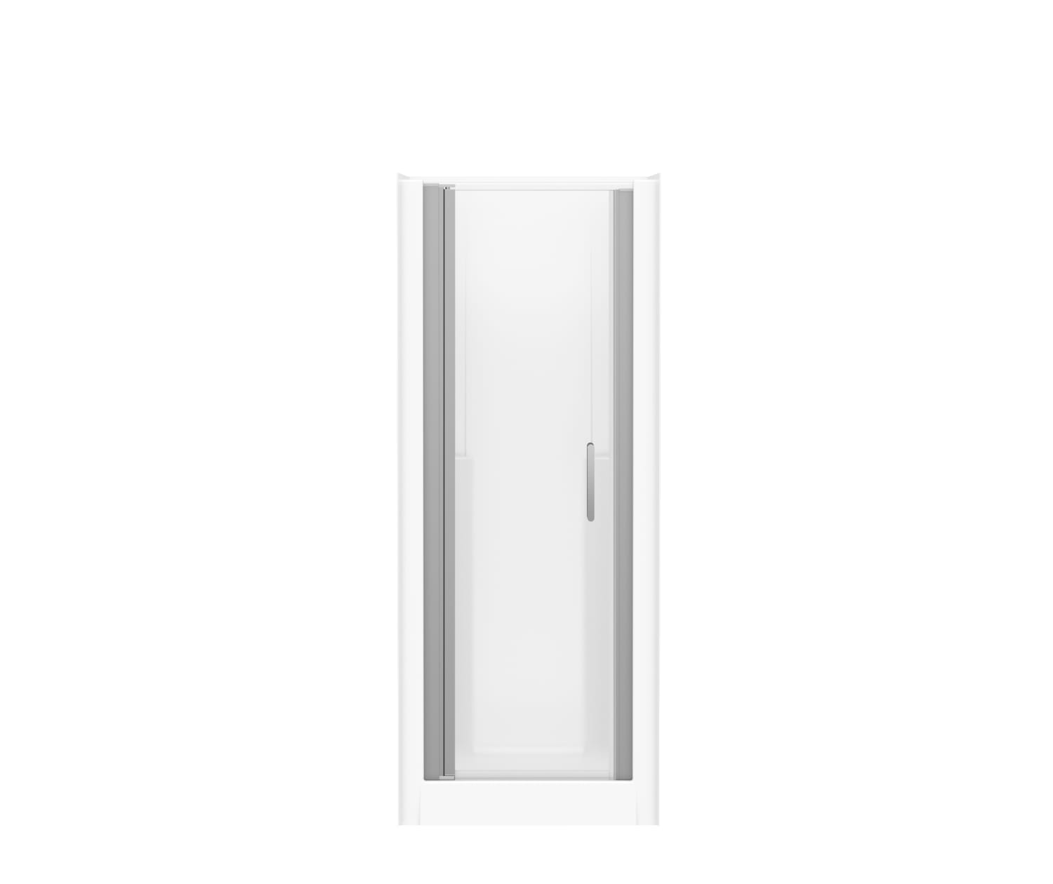 Maax Jasmin Sleek DI 30 x 32 AcrylX Alcove Center Drain One-Piece Shower in White 107574-000-002-102 - Plumbing Market