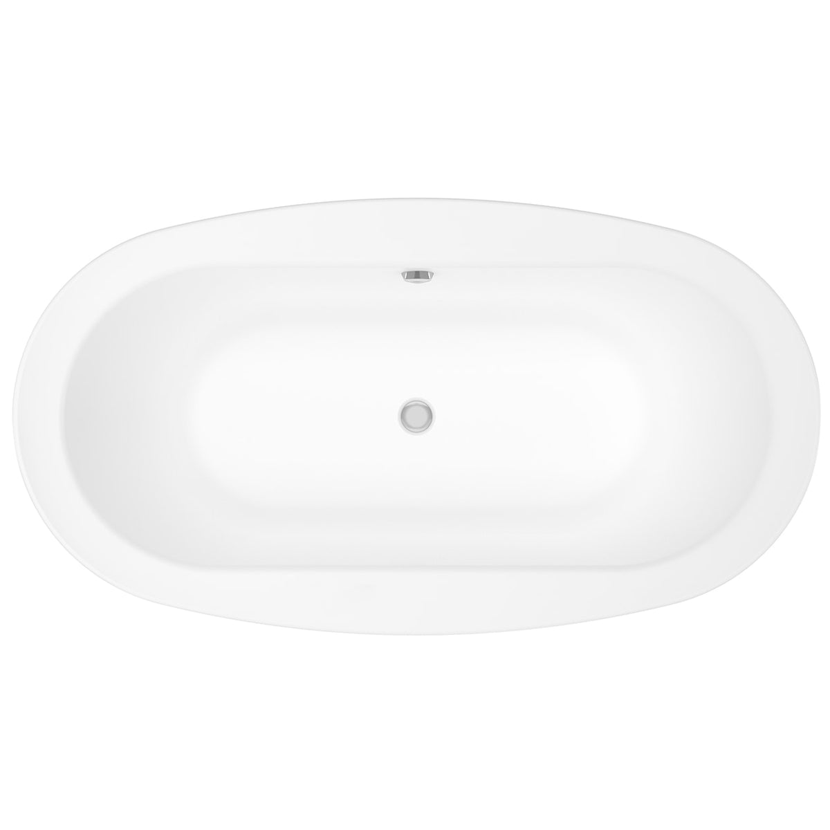 Maax Jazz 66 x 36 Acrylic Drop-in Center Drain Bathtub in White - image 2
