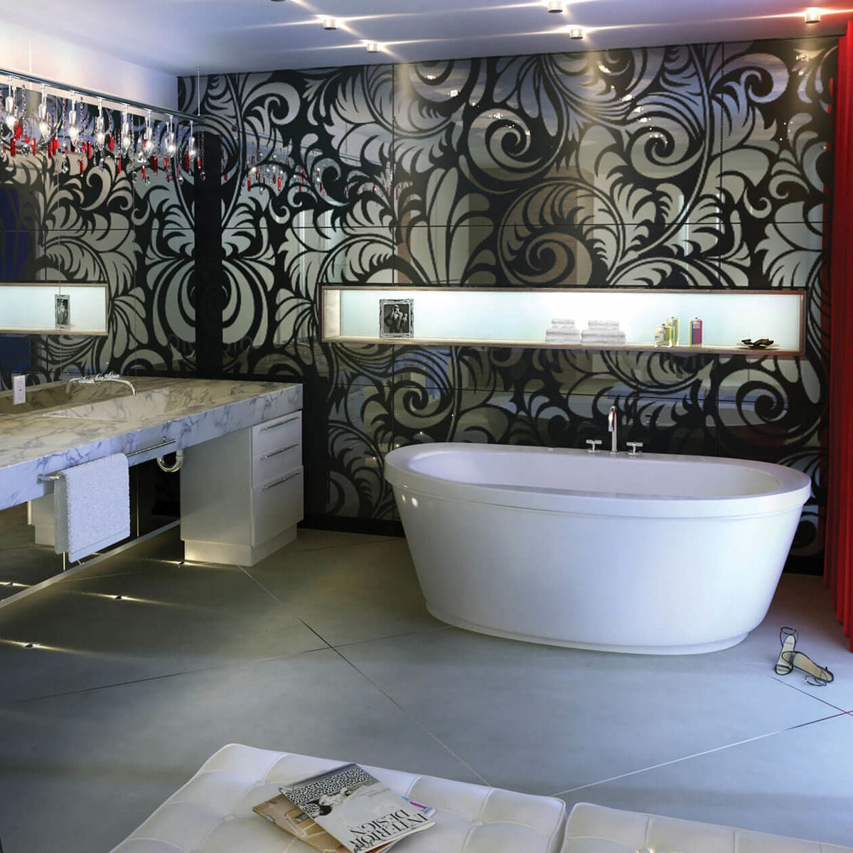 Maax Jazz F 66 x 36 Acrylic Freestanding Center Drain Bathtub in White with White Skirt - image 3