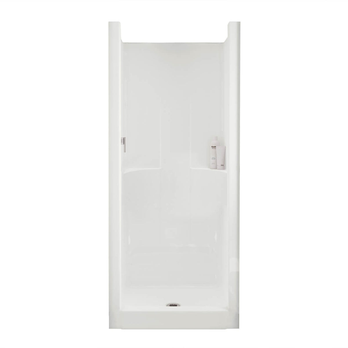 Maax Jupiter F32 32 x 33 AcrylX Alcove Center Drain One-Piece Shower in White - image 2