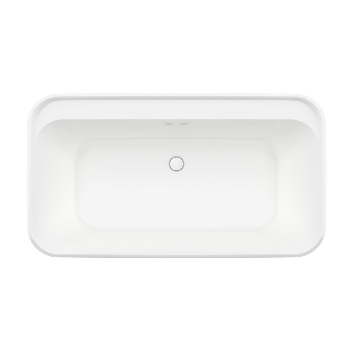 Maax Kai 58 x 32 AcrylX Freestanding Center Drain Bathtub in White with White Skirt - image 4
