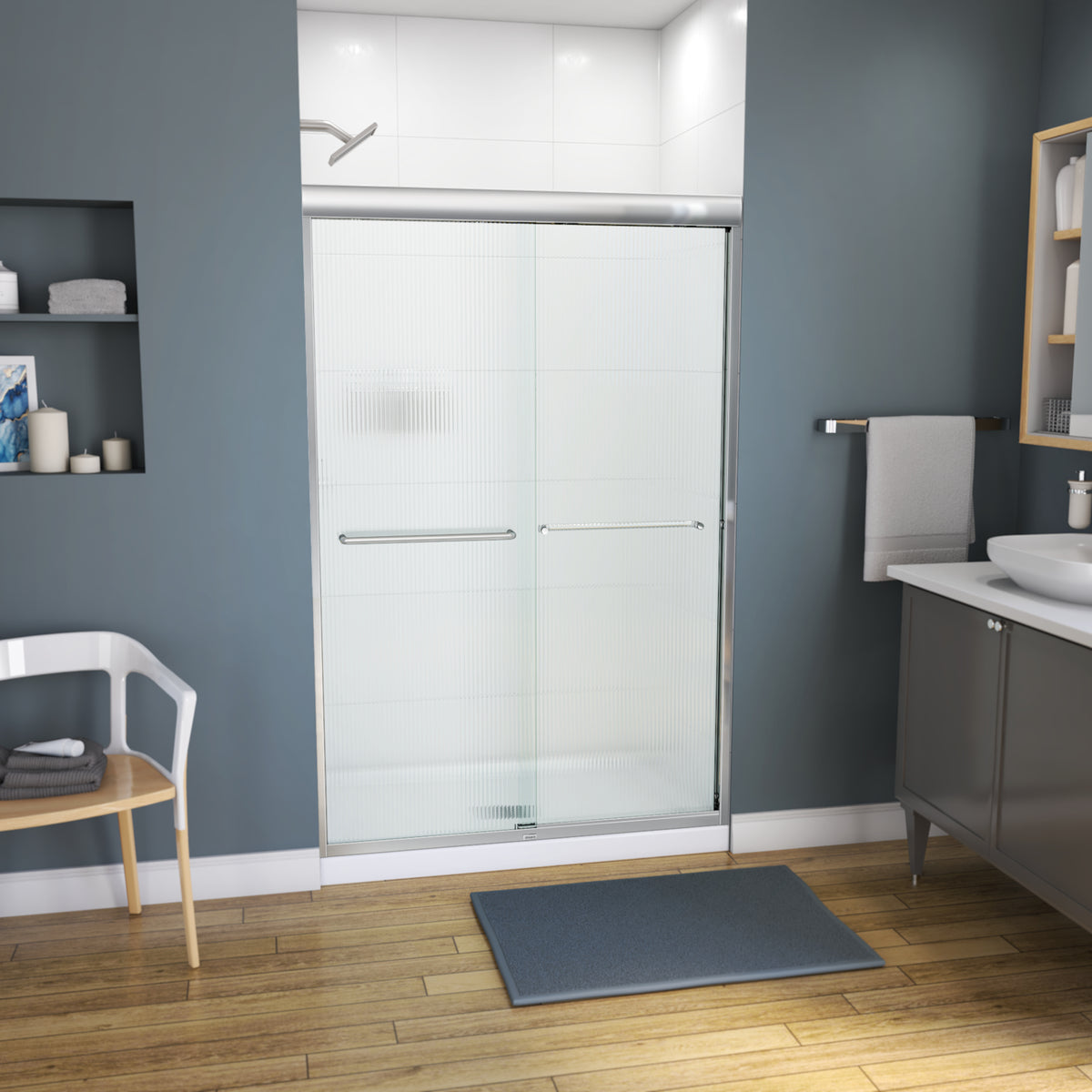 Maax Kameleon 43-47 x 71 in 6 mm Bypass Shower Door for Alcove Installation - image 16