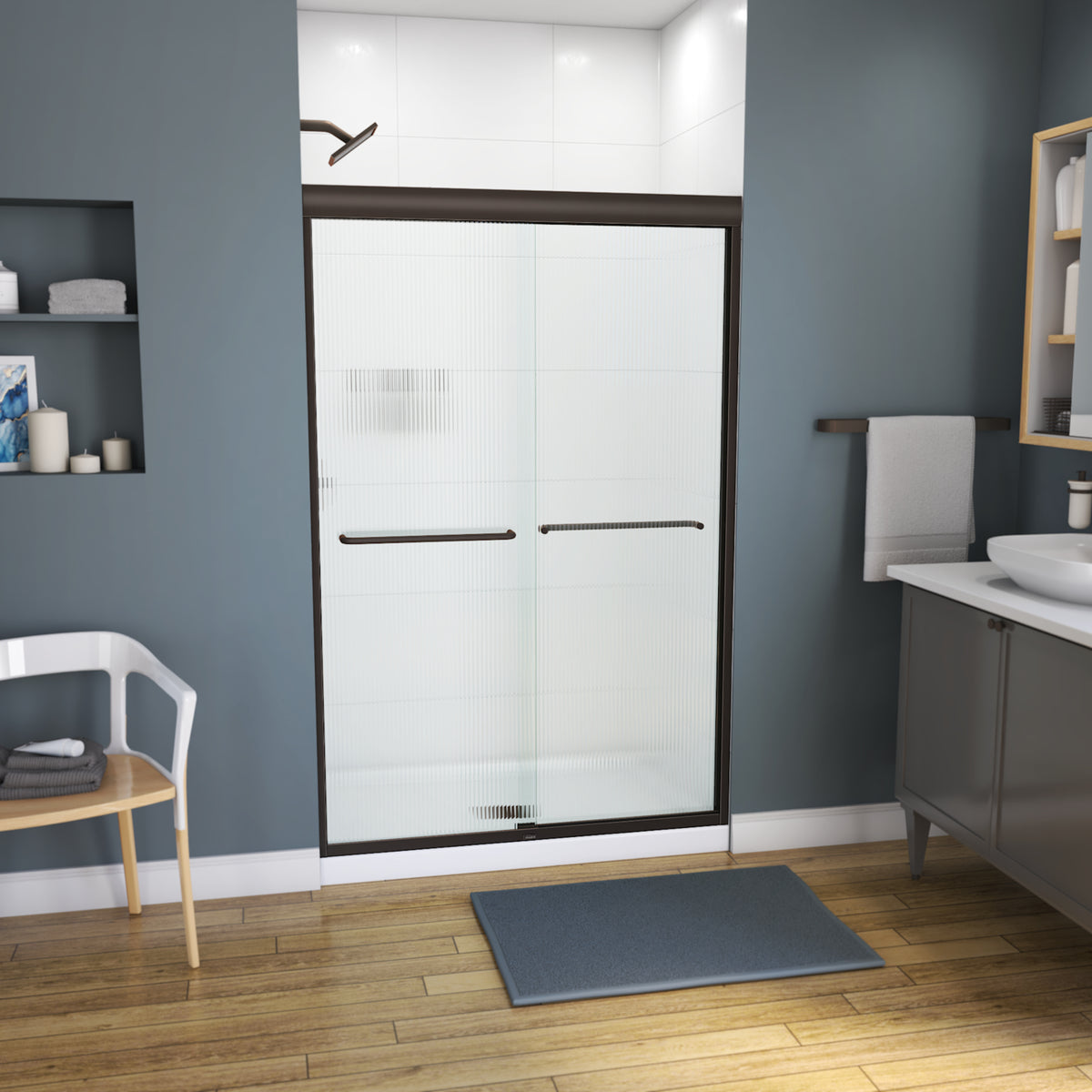 Maax Kameleon 43-47 x 71 in 6 mm Bypass Shower Door for Alcove Installation - image 20