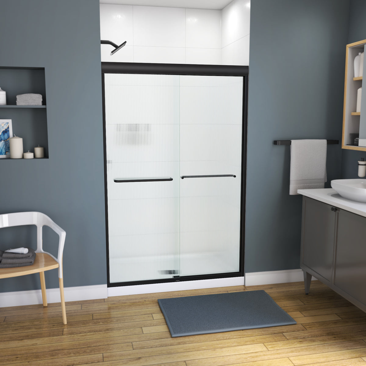 Maax Kameleon 43-47 x 71 in 6 mm Bypass Shower Door for Alcove Installation - image 28