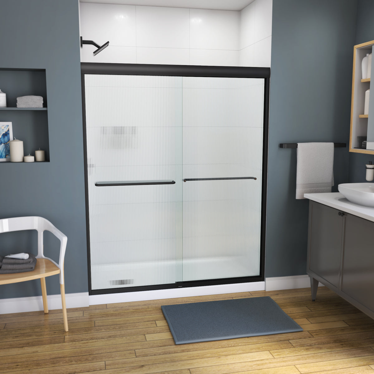 Maax Kameleon 55-59 x 71 in 6 mm Bypass Shower Door for Alcove Installation - image 28